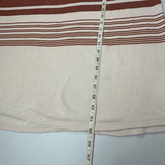 Free People Dress Women Small Cream Floral Steppin Out Tunic Oversize Beach Boho - Picture 13 of 15